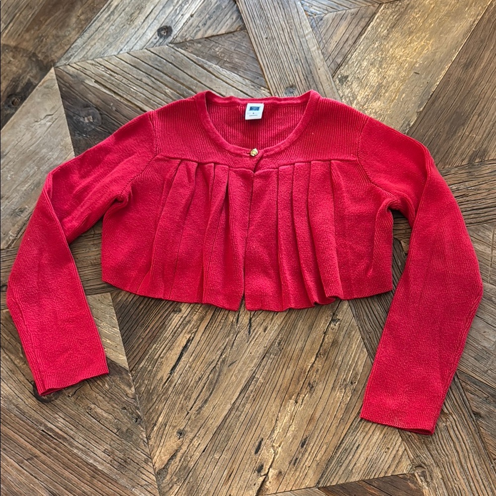 Janie and Jack Vibrant Red Cardigan